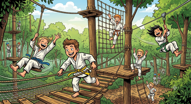 Nippon Kids Klettern KI Comic 800x436